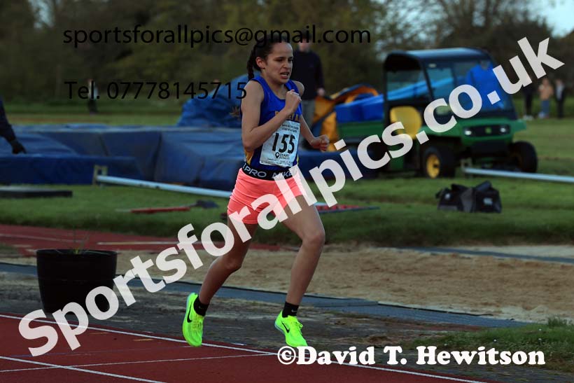 1500 metres, 2024 NEGP 1, Monkton Stadium, Jarrow. Photo: David T. Hewitson/Sports for All Pics
